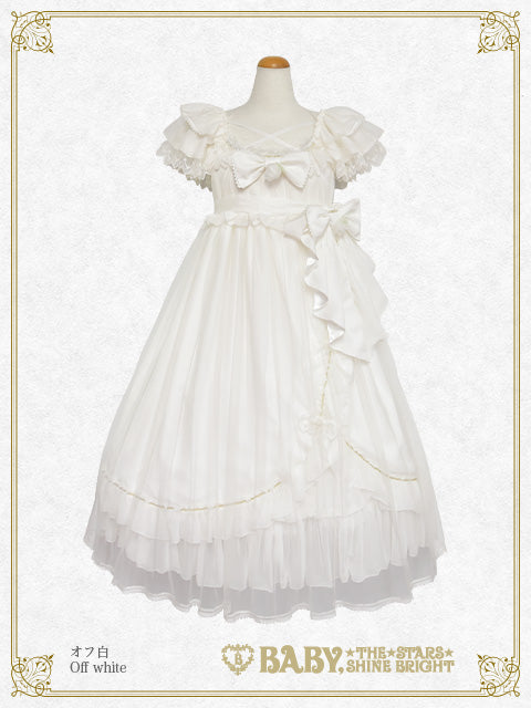 La fleurieシフォンワンピース