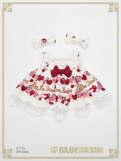 くみゃちゃんのSweet Baby Love Heart柄くみゃちゃんジャンパースカート