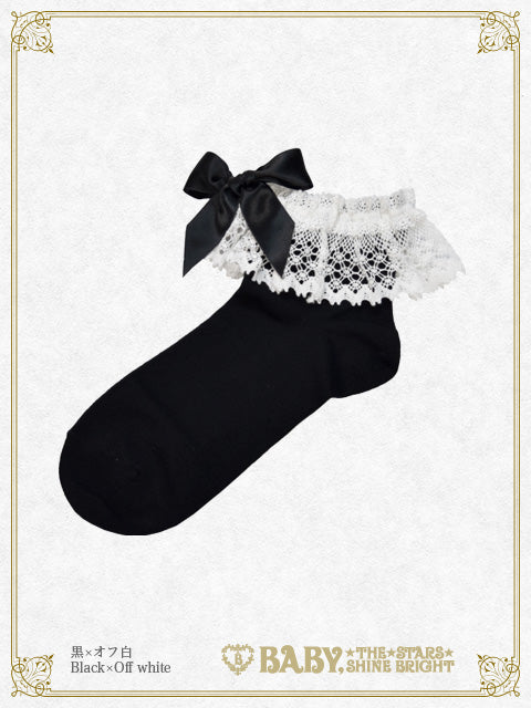 Torchon Lace Ankle Socks