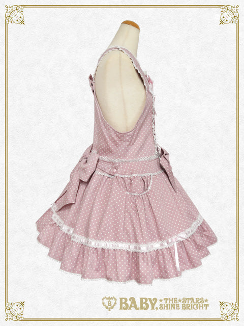 Dot twill rabbit Salopette