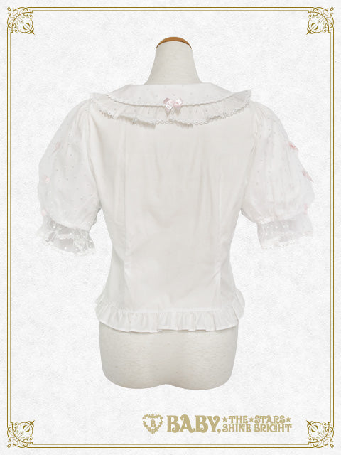 Little Kitten Lucy♡Dot tulle Blouse
