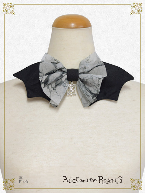 Spooky Shadow bat ribbon tie