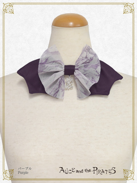Spooky Shadow bat ribbon tie