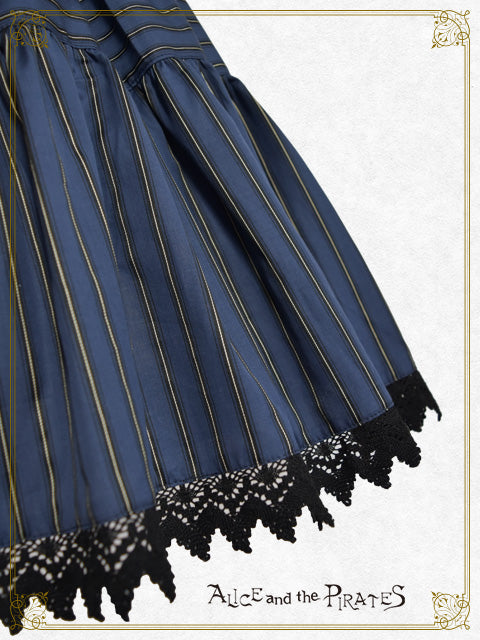 dobby striped tiered jumper skirt