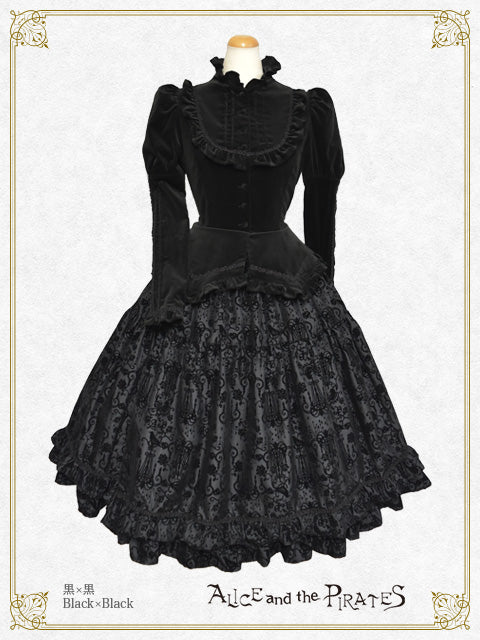 Chandelier-flocky one piece dress
