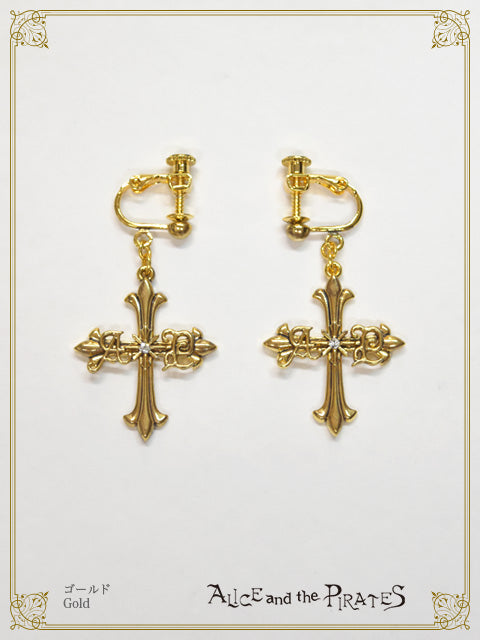 A/P Cross Earrings