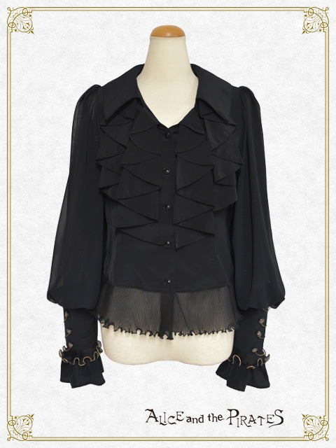 海神ポセイドンフリルブラウス