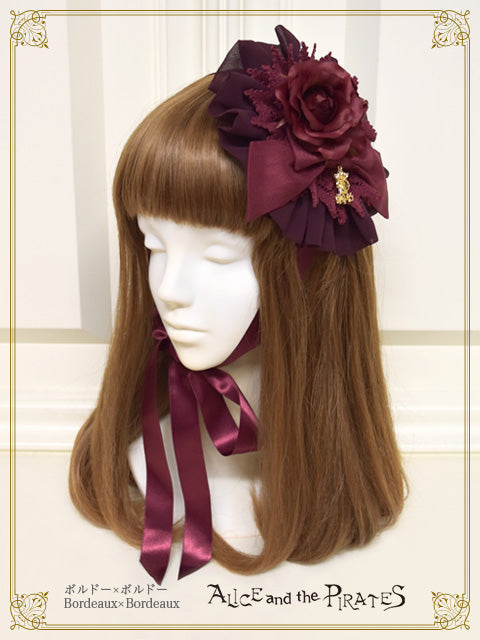 Gathered chiffon round head dress