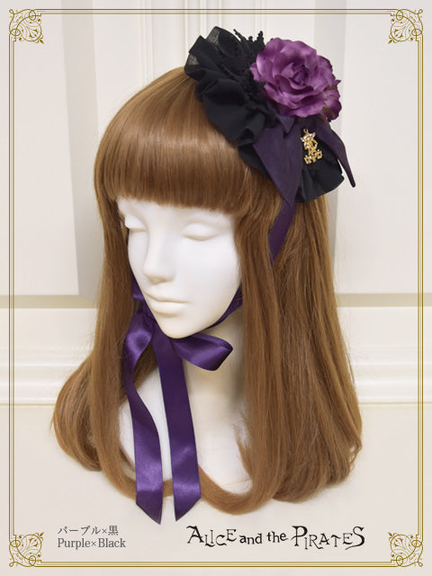 Gathered chiffon round head dress