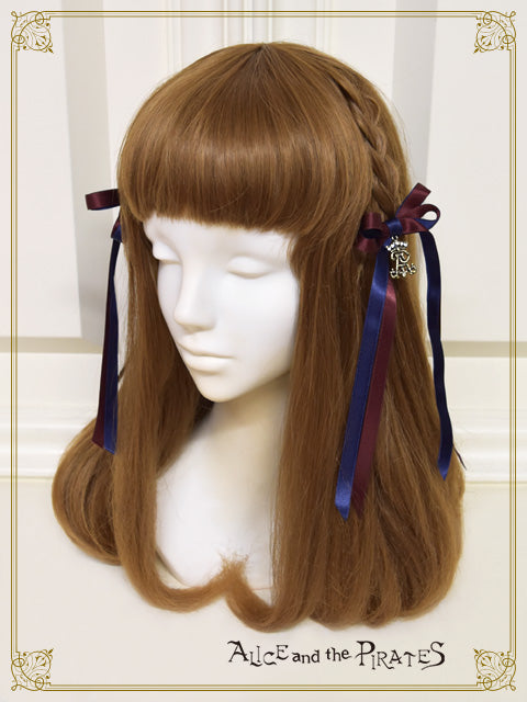 Double satin ribbon clip