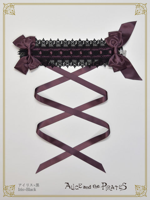 サテンリボンのアミィヘッドドレス