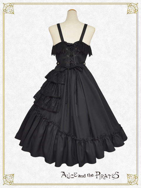Dark racy Floraジャンパースカート