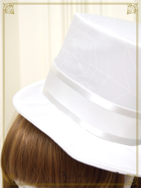 Spooky Spiderweb printed Mini Hat