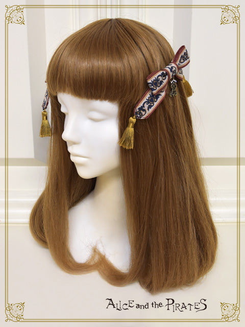 【予約】Persian rug~想いを紡ぐメダリオンデザイン~柄リボンクリップ