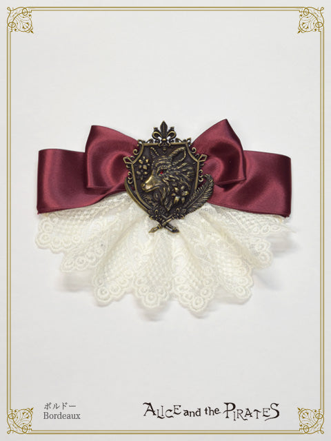 The crest of St.Lily Wolfリボンブローチ