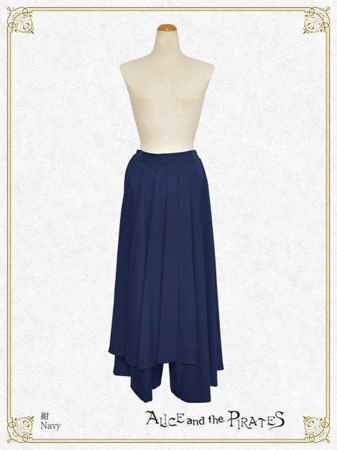Pleated wide pants