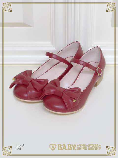 【美品】リルリボンシューズ　エンジ　Mサイズ アウトレット商品]リルリボンシューズ – BABY, THE STARS SHINE