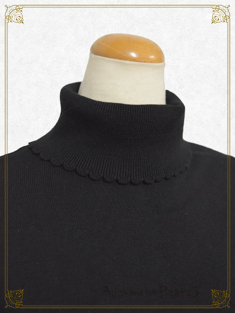A/P logo embroidered turtle neck pullover