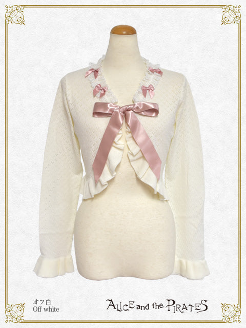 Ribbon Ribbon frill bolero