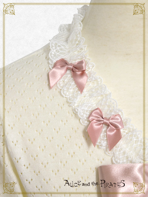 Ribbon Ribbon frill bolero