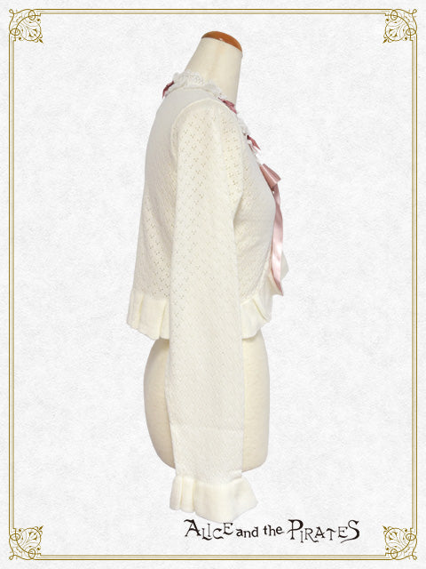 Ribbon Ribbon frill bolero
