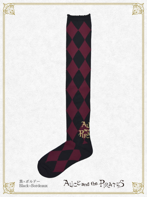 A/P diamonds over knee socks