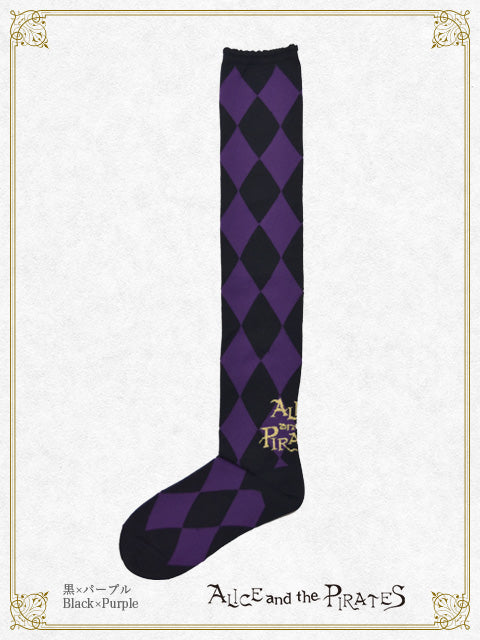 A/P diamonds over knee socks