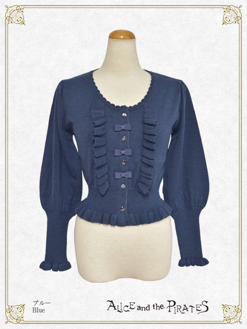 Grosgrain ribbon cardigan