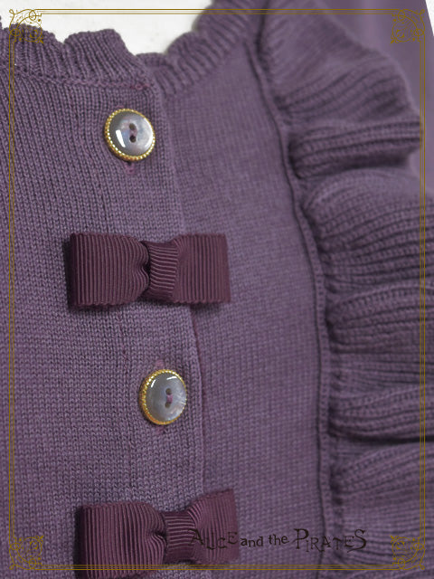 Grosgrain ribbon cardigan