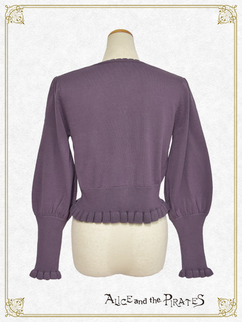 Grosgrain ribbon cardigan
