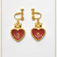 HEART TRUMP earring