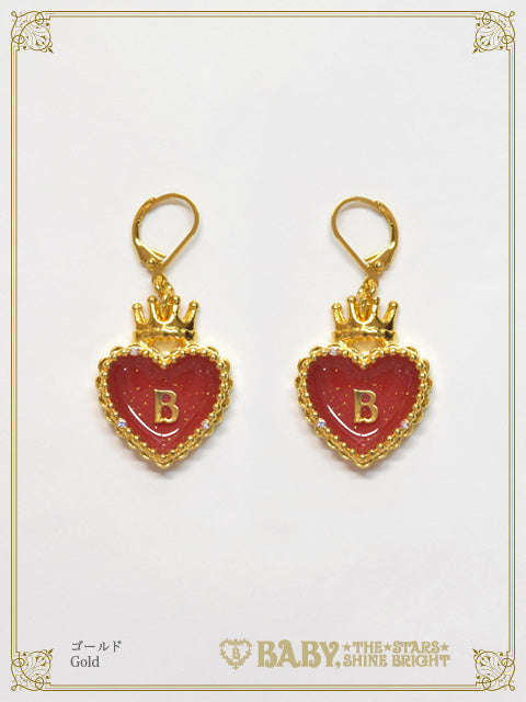 HEART TRUMP Pierced earrings