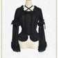 Princess sleeve back shirring blouse