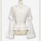 Princess sleeve back shirring blouse