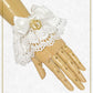 Satin ribbon cotton lace cuffs