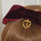Ruban de Noël Neige velveteen ribbon head bow