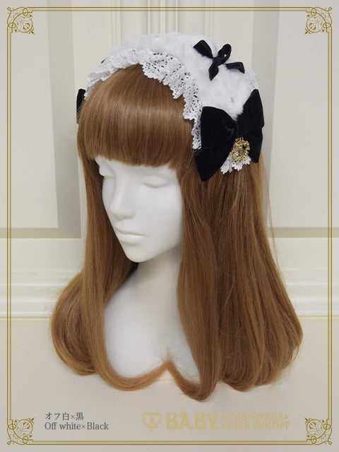 Ruban de Noël Neige dress head bow