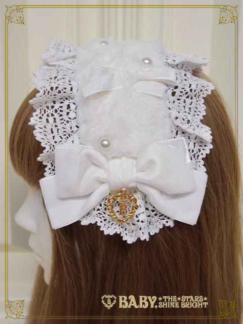 Ruban de Noël Neige dress head bow