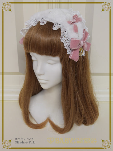 Ruban de Noël Neige dress head bow