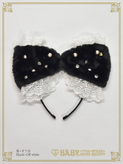 Ruban de Noël Neige ribbon head bow