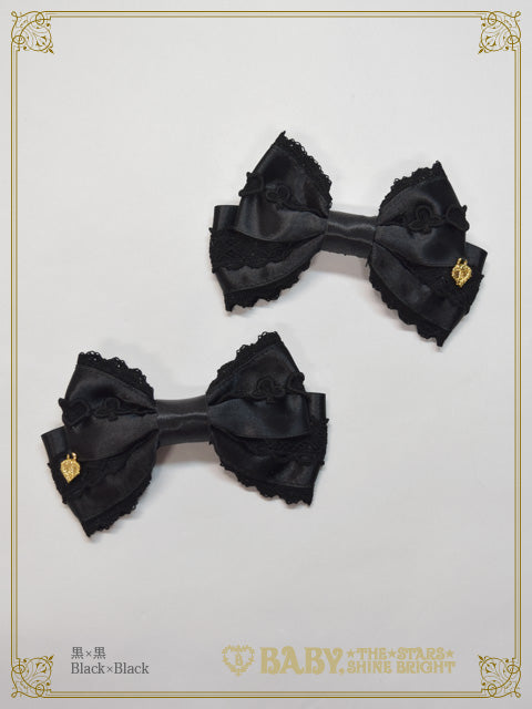 Dreaming Alice♡trump lace ribbon clip