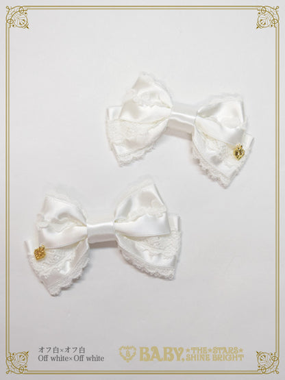 Dreaming Alice♡trump lace ribbon clip