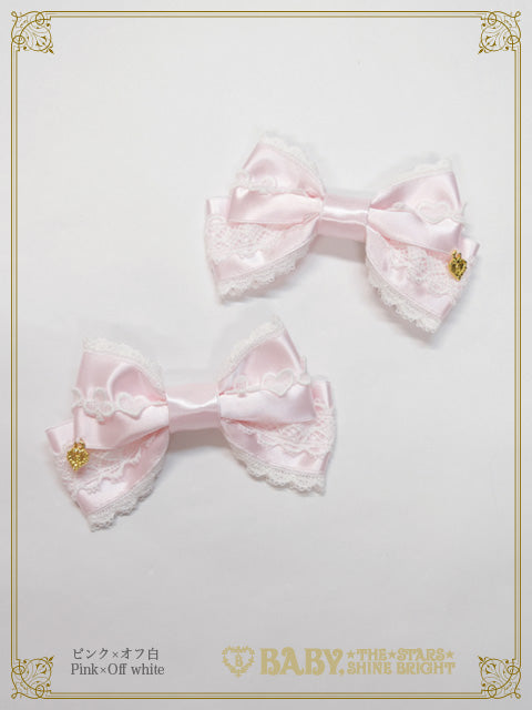 Dreaming Alice♡trump lace ribbon clip