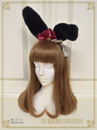 Bunny ears fur head bow