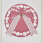 Flower wreath lace ribbon beret