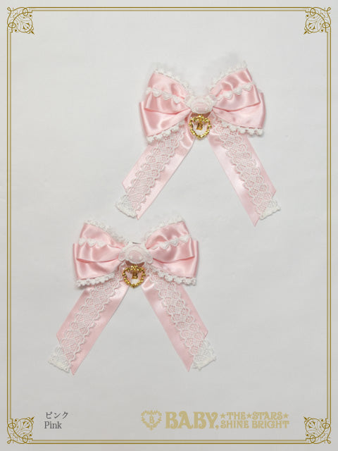 Sweet Heart♡ kumya ribbon clip