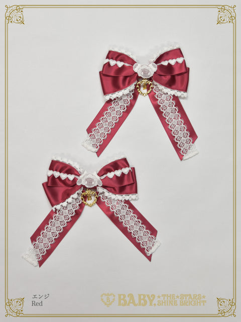 Sweet Heart♡ kumya ribbon clip