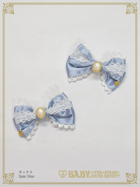 Ornament-jacquard Garden ribbon clip