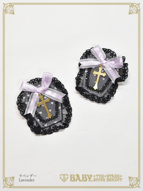 Gothic Noir Princess ribbon clip