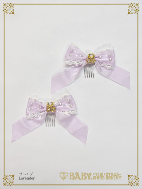 Princess Lacy Bouquet ribbon comb
